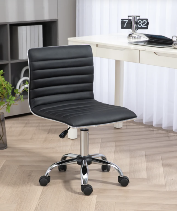 Visen Pu Black Computer Chair