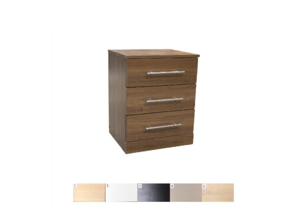 3 Drawers/Bedside Cabinet - Rigid