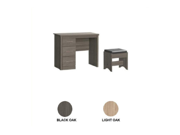 Premium 3 Drawer Desk/Dressing Table & Stool