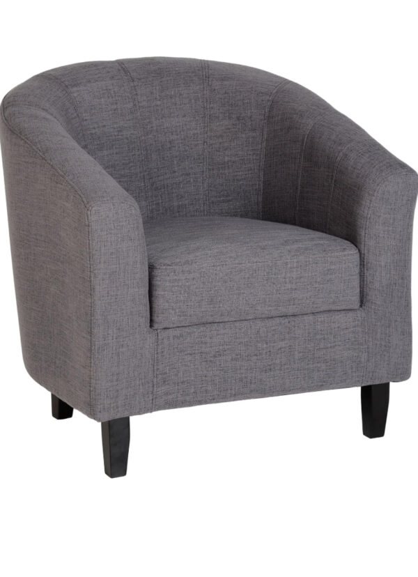 Tub Chair - Grey Fabric
