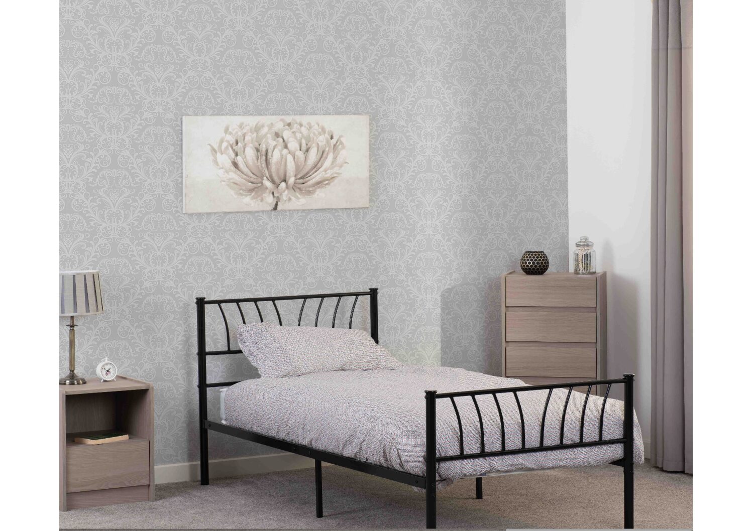 Hanlow Metal Bed Frame - Only